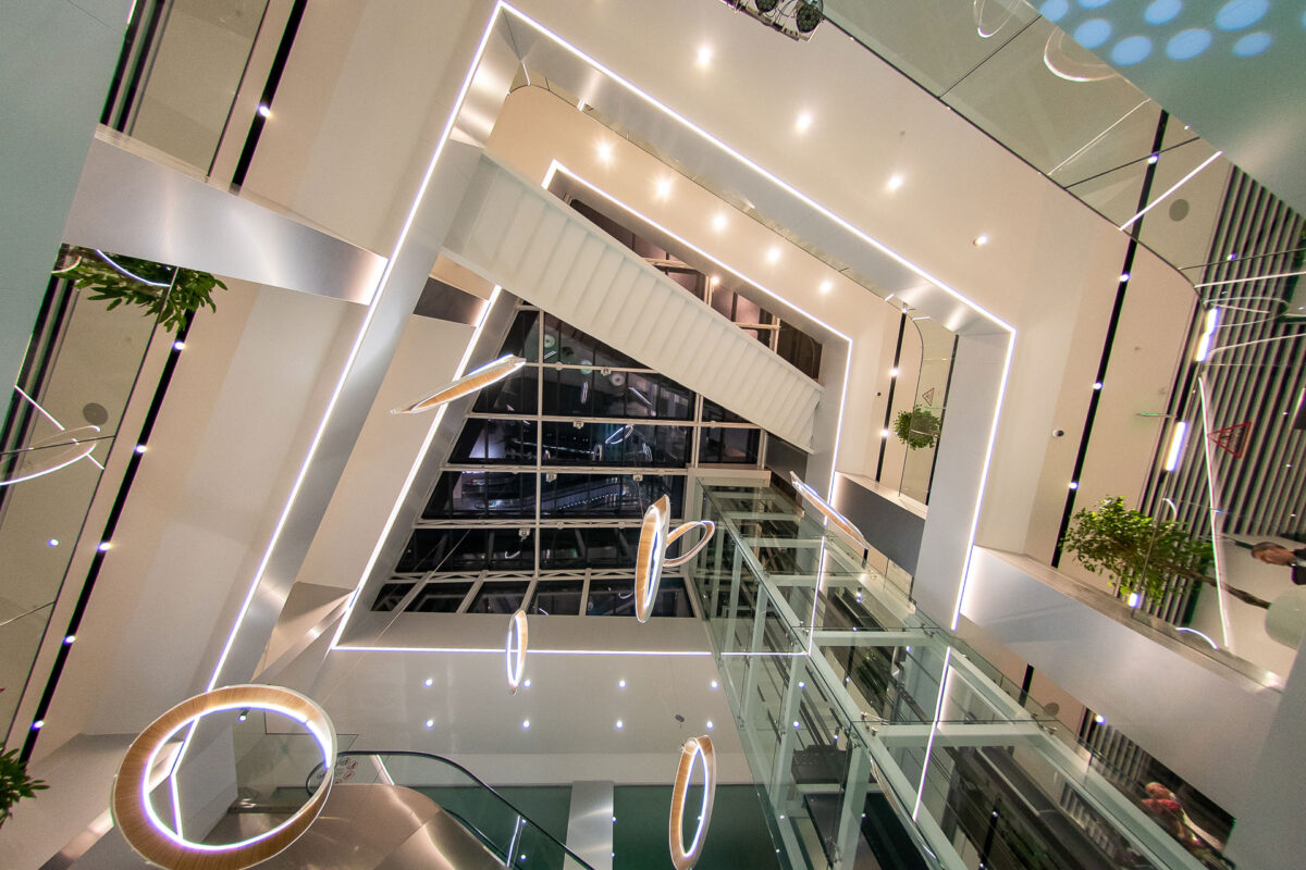 Architectural lighting interior, Toro Center reference